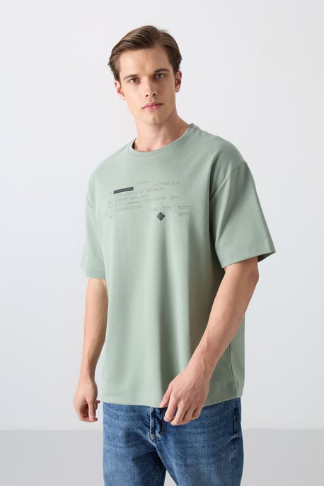 Oversized Geprinte Crew Neck T-shirt - Image 1
