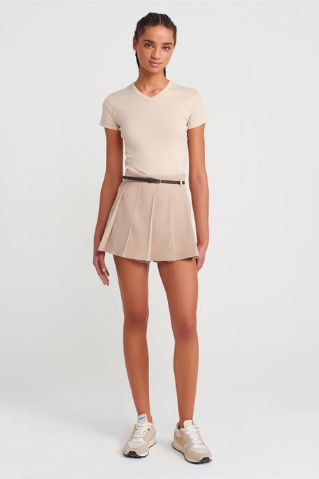 Slim Fit Katoenen V-hals T-shirt - Image 4