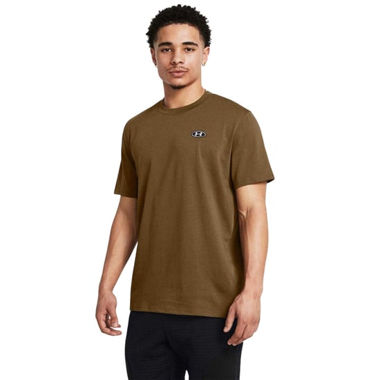Under Armour Heren Patch Regular T-Shirt (Bruin) - Image 1