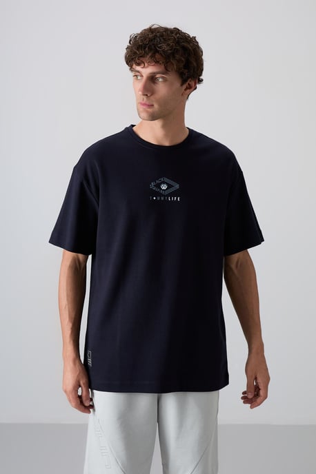 Överdimensionerad T-shirt i bomullsblandning med logotyp - Image 5