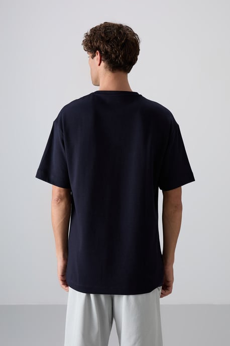 Överdimensionerad T-shirt i bomullsblandning med logotyp - Image 6