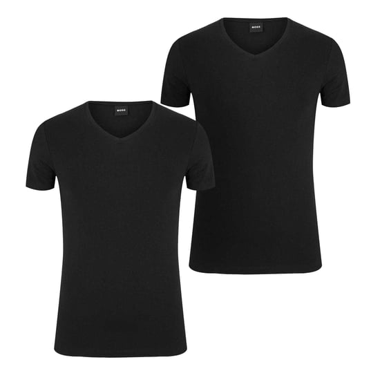 Boss Heren Spirit V Neck Slim T-Shirt (Set van 2) (Zwart) - Image 2