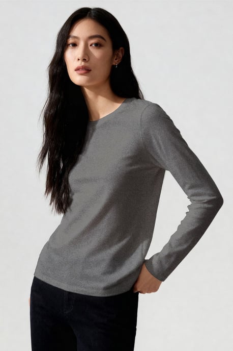 Women's Long-Sleeve Crew Neck T-Shirt - Image 4