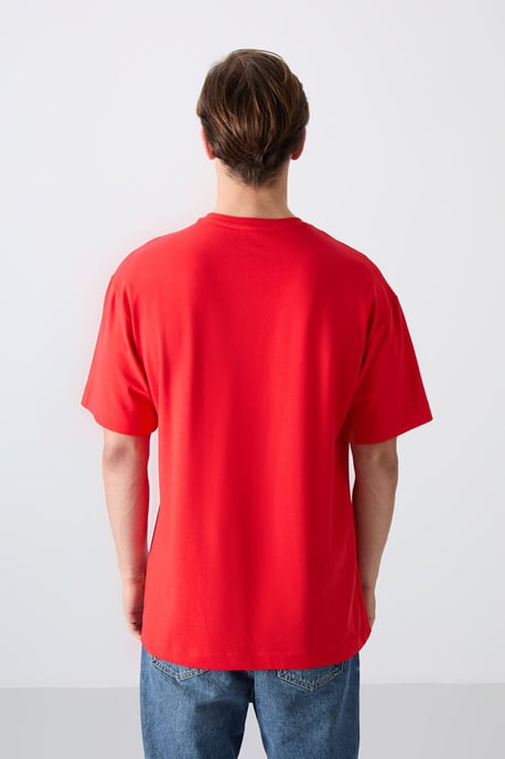 Överdimensionerad T-shirt i bomull-polyester med logga - Image 5