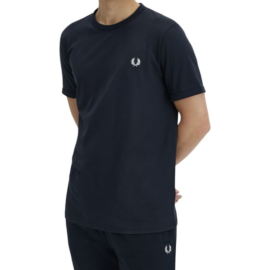 Fred Perry Ringer T-Shirt Navy - Image 3