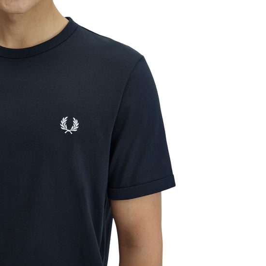 Fred Perry Ringer T-Shirt Navy - Image 4