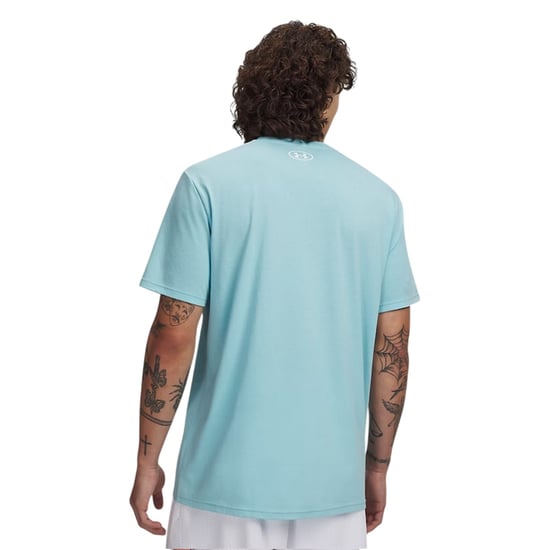 Under Armour Mens Sportstyle Chest Logo T-Shirt (Blue Haze) - Image 2