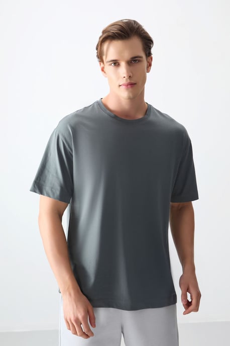 Oversized Katoenen Crew Neck T-Shirt - Image 2