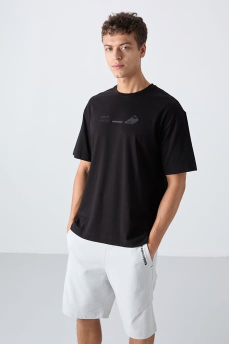 Overmaatse Katoen-Polyester Crew Neck T-Shirt - Image 4