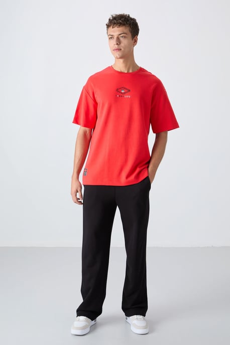 Överdimensionerad T-shirt i bomullsblandning med logotyp - Image 3