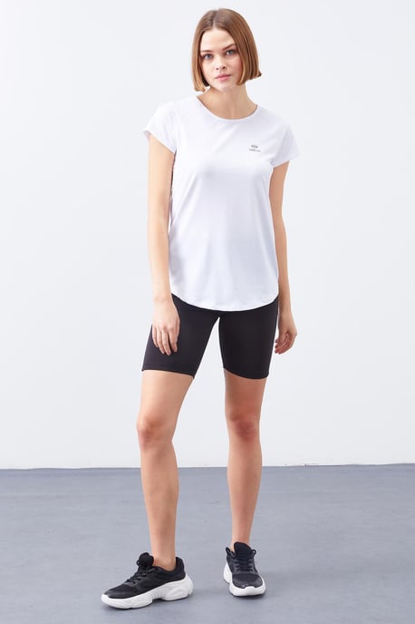 Dams T-shirt med kort ärm och rund hals - Image 2