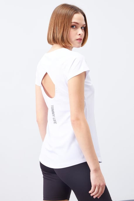 Dams T-shirt med kort ärm och rund hals - Image 3