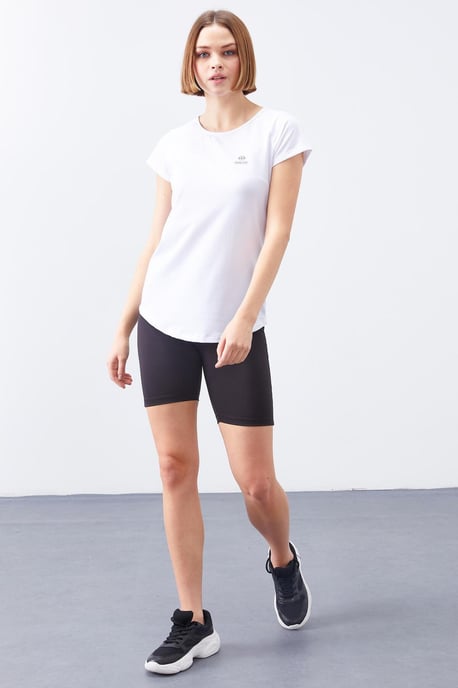 Dams T-shirt med kort ärm och rund hals - Image 4