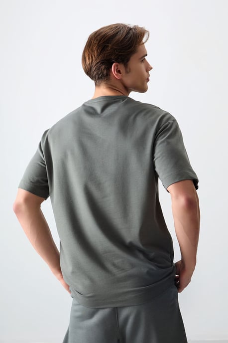 Overmaat Katoenmix Crew Neck T-shirt - Image 6