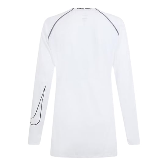 Nike Heren Pro Contrast Slim Raglan Base Layer Top (Wit) - Image 2