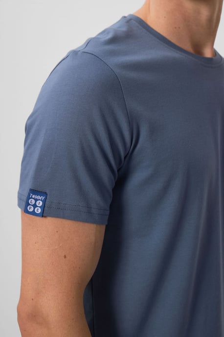 Heren Katoen Elastaan Crew Neck T-shirt - Image 4