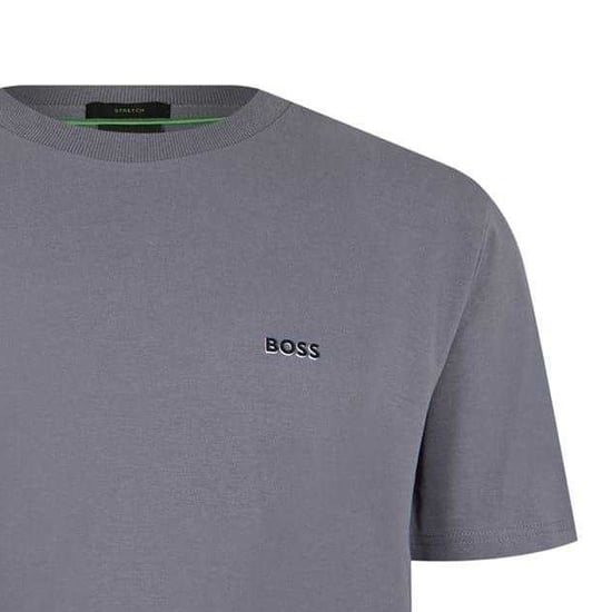 Boss Mens Logo Regular T-Shirt (Medelgrå) - Image 2
