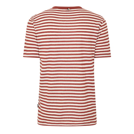 Boss T-shirt met strepen voor heren van Tiburt (Bruin) - Image 2