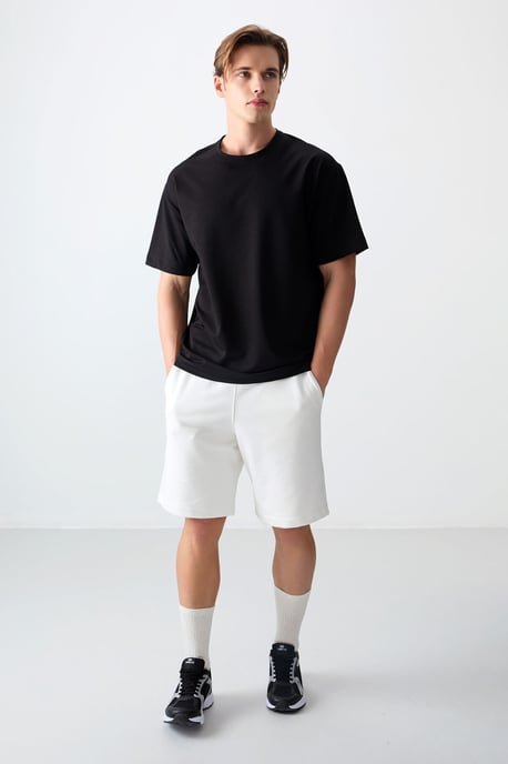 Overmaatse Katoenmix Crew Neck T-Shirt - Image 3