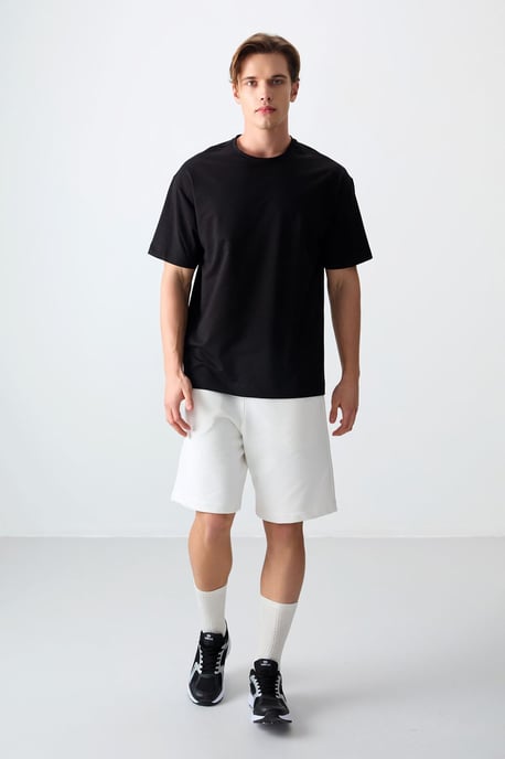 Overmaatse Katoenmix Crew Neck T-Shirt - Image 5