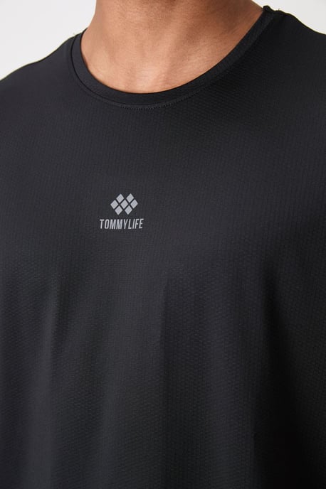 Heren T-shirt met Korte Mouwen en Logo Patch - Image 3