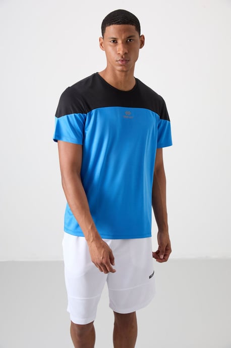 Men's Colour-Blocked Crew Neck T-Shirt - Image 4