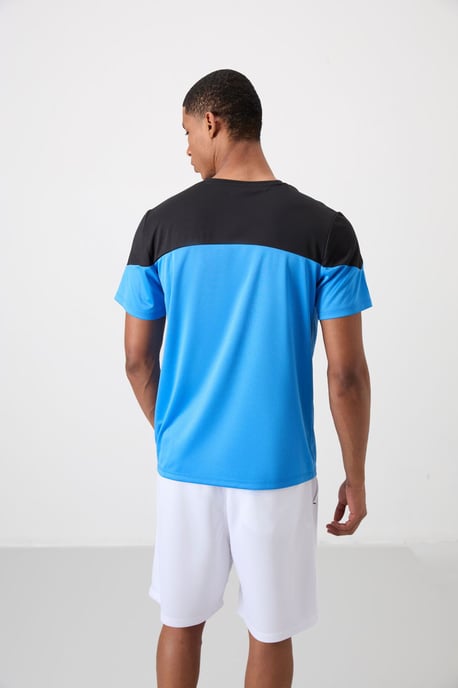 Men's Colour-Blocked Crew Neck T-Shirt - Image 5