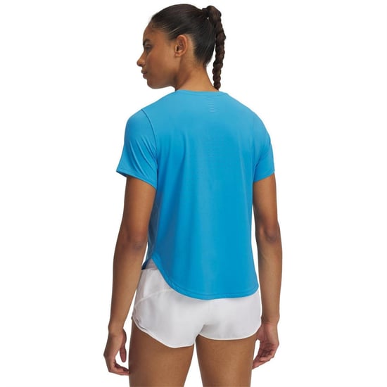 Under Armour Womens/Ladies Launch Elite Short-Sleeved T-Shirt (Blue) - Image 2