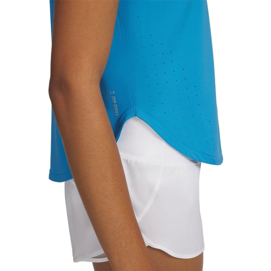 Under Armour Womens/Ladies Launch Elite Short-Sleeved T-Shirt (Blue) - Image 3
