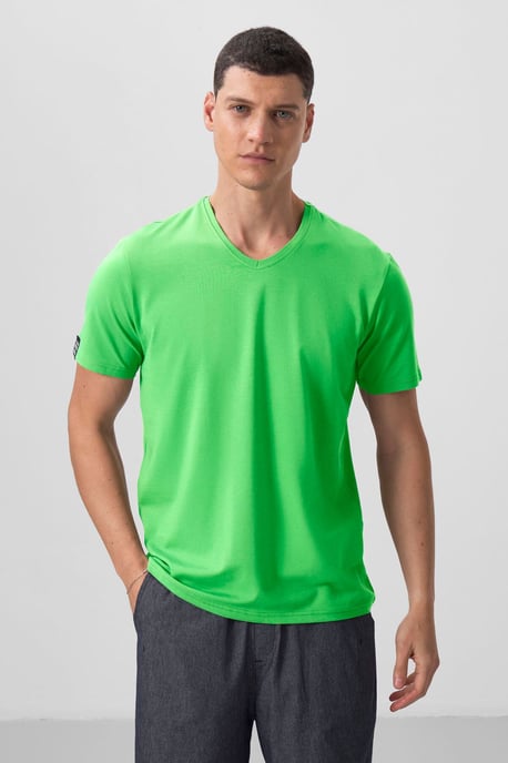 Men's V-Neck Short Sleeve T-Shirt - Image 2