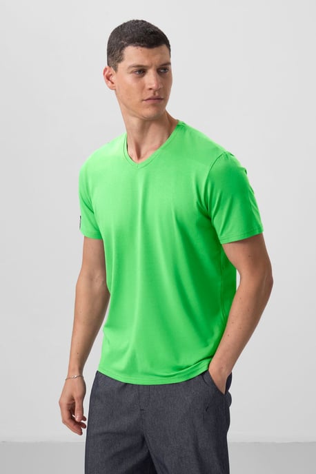 Men's V-Neck Short Sleeve T-Shirt - Image 4