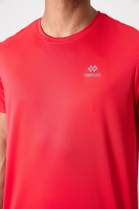 Men's Logo Print Crew Neck T-Shirt - Image 3