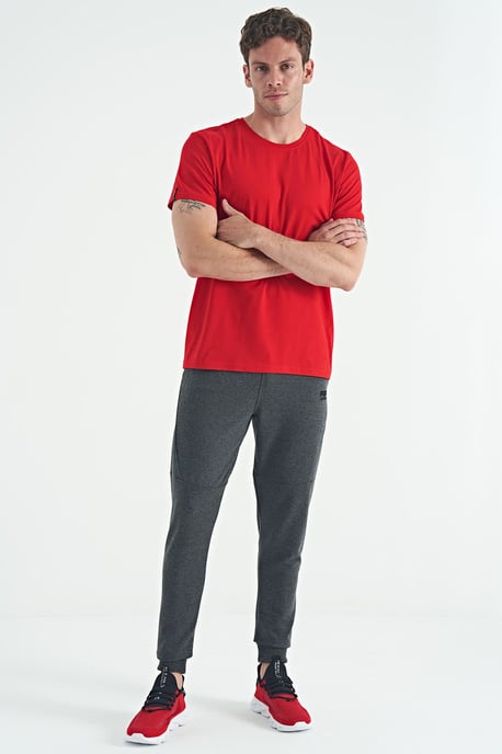 Men's Cotton Elastane Crew Neck T-Shirt - Image 3