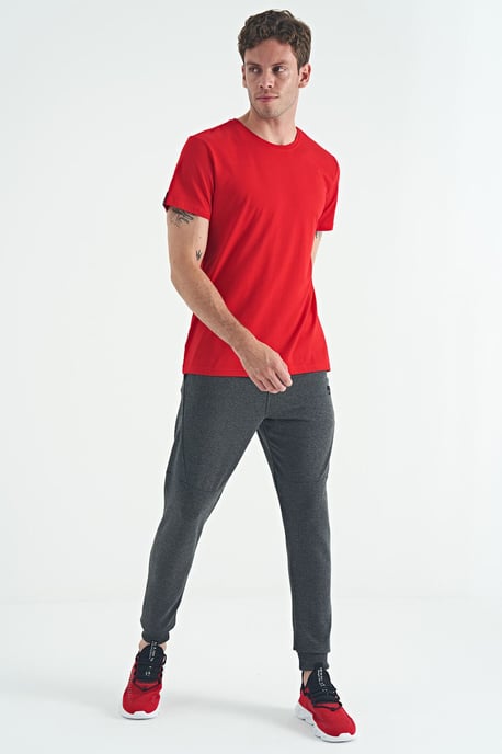 Men's Cotton Elastane Crew Neck T-Shirt - Image 6