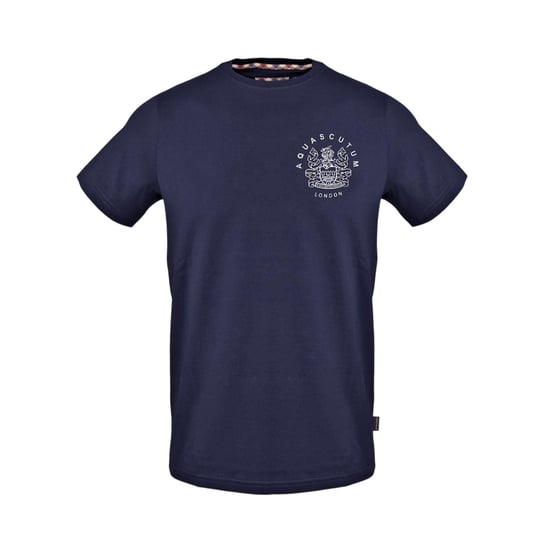 Aquascutum Heren Jersey Crew Hals T-shirt (Marine) - Image 1