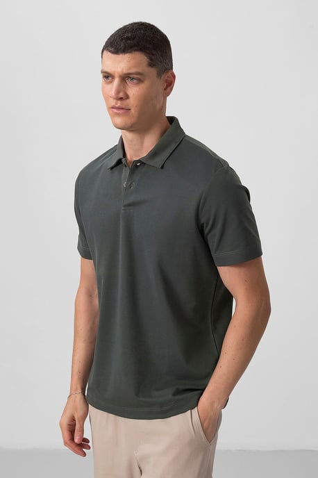 Heren Katoenen Elastaan Polo T-Shirt - Image 5
