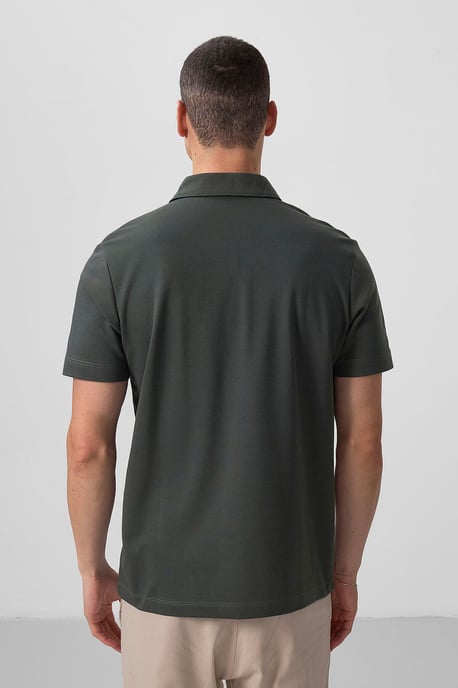 Heren Katoenen Elastaan Polo T-Shirt - Image 6