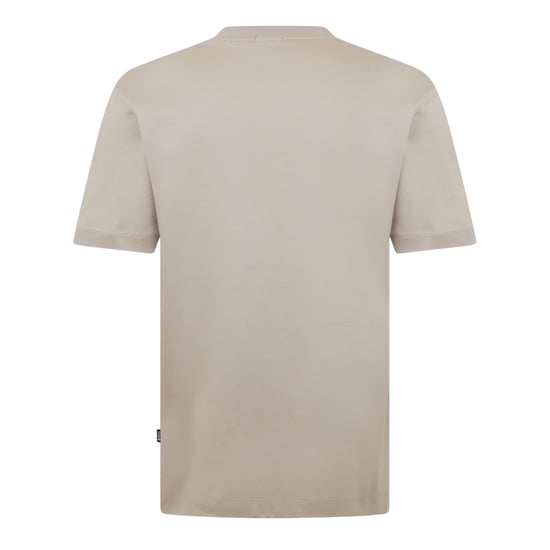 Boss Strak zittend T-shirt voor heren met minimalistisch logo (Beige) - Image 2