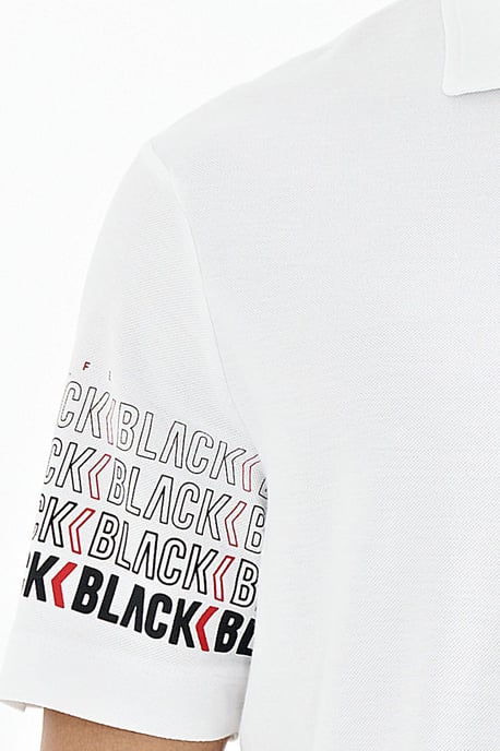 Heren Katoenen Polo Kraag Bedrukte T-Shirt - Image 3
