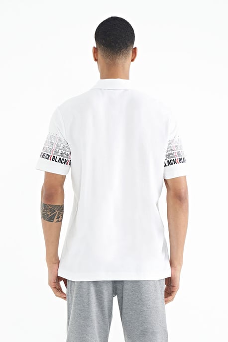 Heren Katoenen Polo Kraag Bedrukte T-Shirt - Image 6