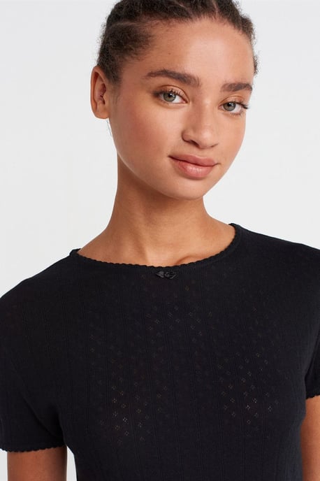 Women's Ribbed Crop T-Shirt - Image 3