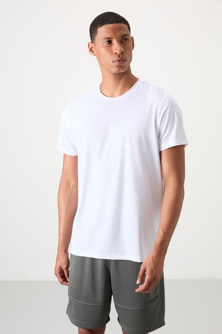 Heren Regular Fit Crew Neck T-shirt - Image 1