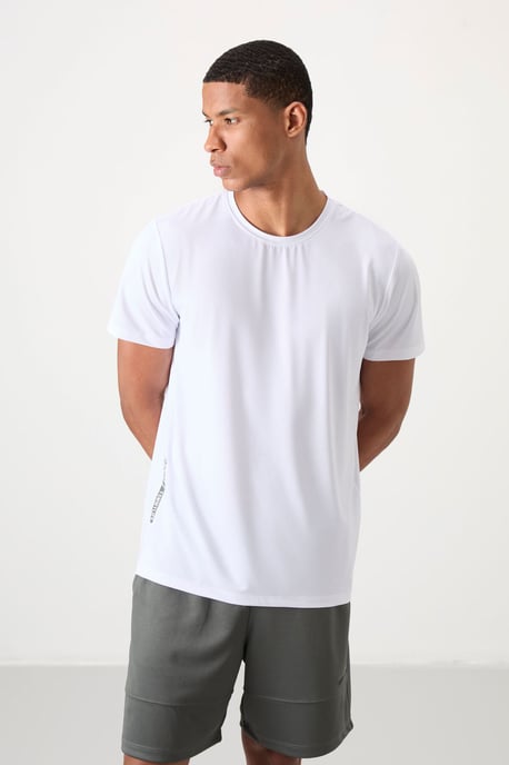 Heren Regular Fit Crew Neck T-shirt - Image 4