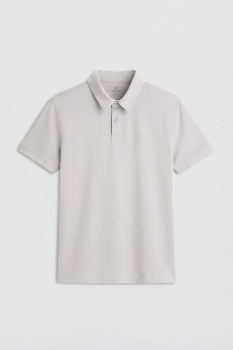 Heren Katoen Elastaan Polo T-Shirt - Image 1