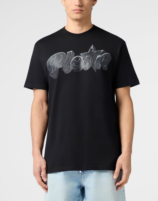 Round Neck T-Shirt Puffy Gummy Plein - Image 2