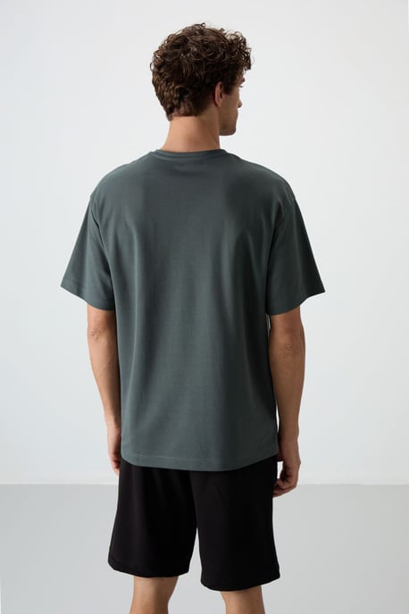 Överdimensionerad Tryckt Crew Neck T-Shirt - Image 5
