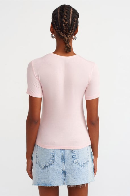 Dames Slim Fit Ronde Hals T-Shirt - Image 2