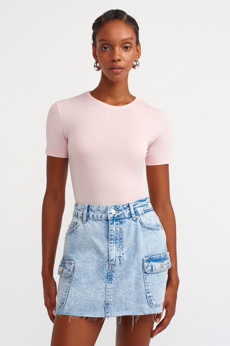Dames Slim Fit Ronde Hals T-Shirt - Image 4