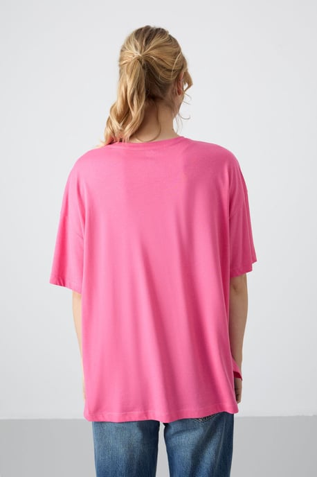 Oversized Katoen-Modal Coltrui T-Shirt - Image 6
