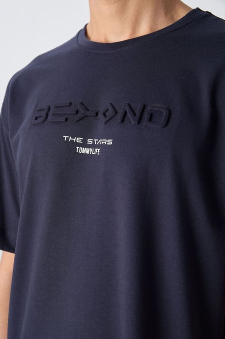 Överdimensionerad T-Shirt i bomull-polyester med logga - Image 3